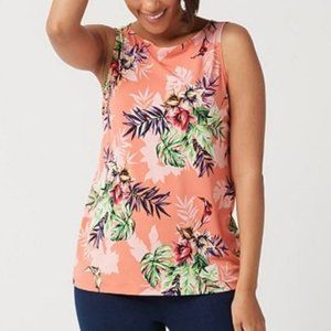 Susan Graver Printed Liquid Knit Sleeveless Top